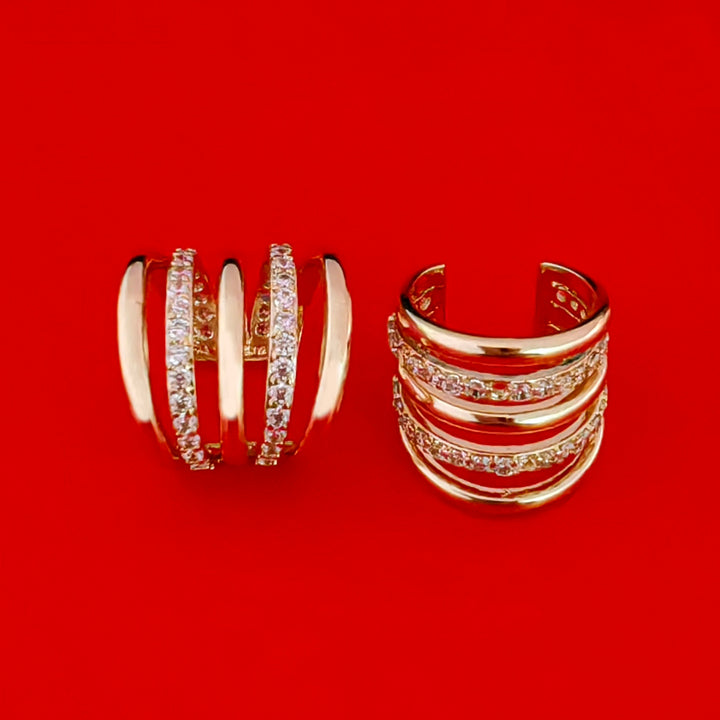 Aretes Abrazo Triple