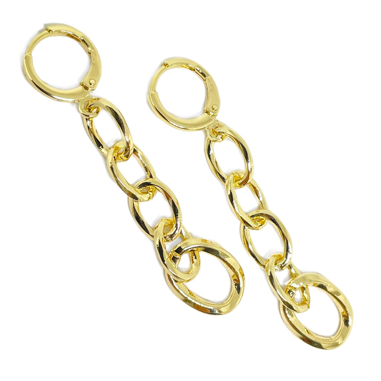 Aretes Cadena Fina
